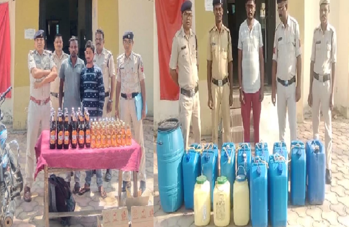 Jashpur News: नशे के खिलाफ़ पुलिस का महाअभियान, भारी मात्रा में अवैध शराब किए जब्त, आबकारी एक्ट के तहत मामला दर्ज