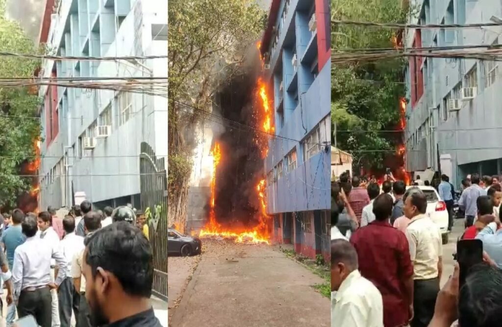 Fire in Lucknow Mineral Building