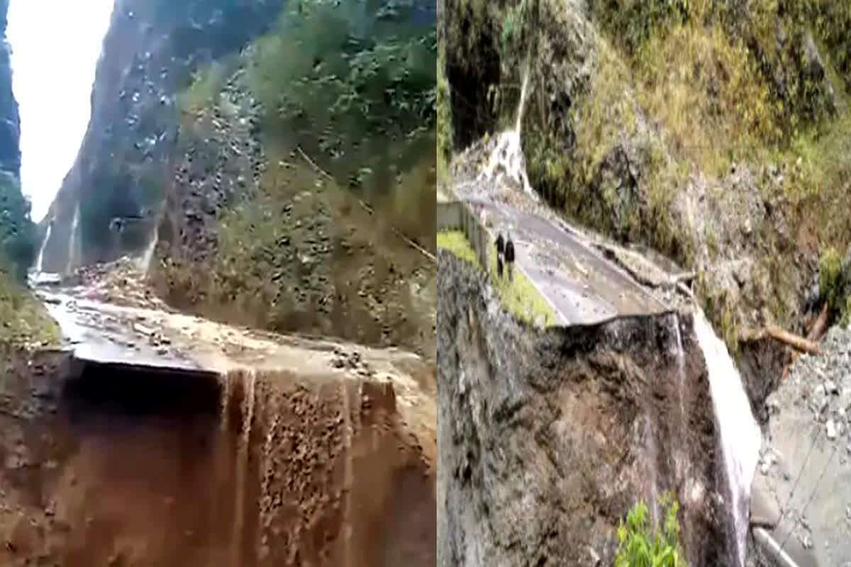 Landslide: बारिश और लैंडस्लाइड से भारी तबाही, नेशनल हाईवे का एक बड़ा हिस्सा धंसा, अन्य देश से टूटा संपर्क…