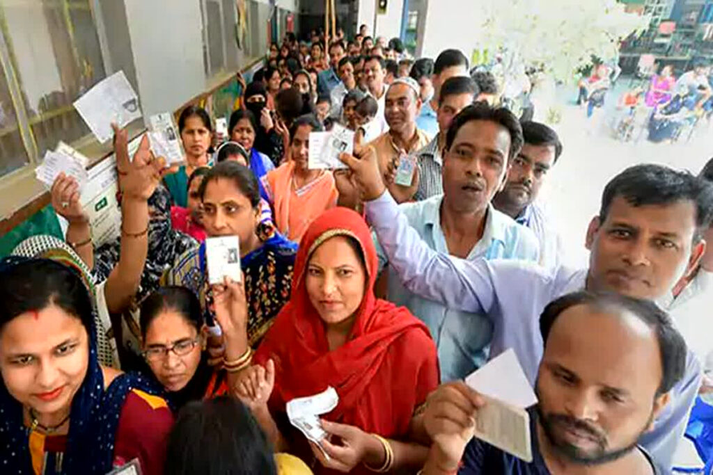 MP Lok sabha voting Percentage