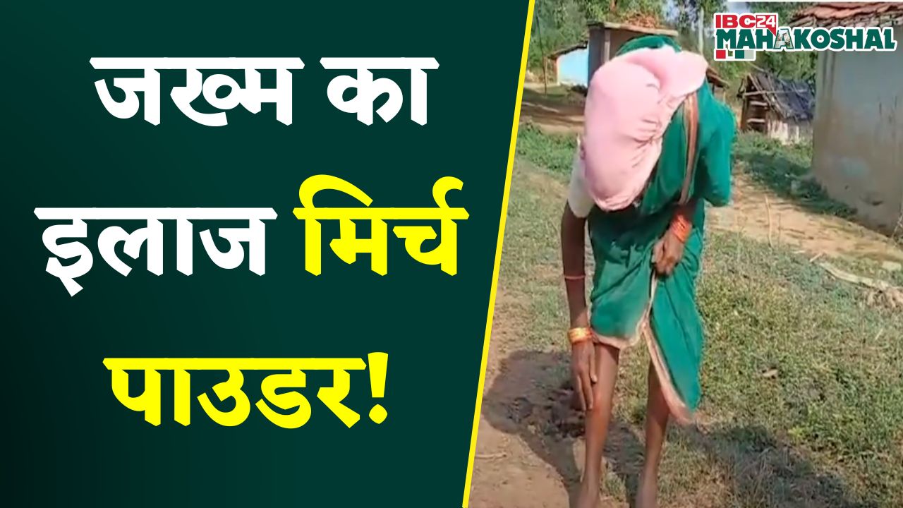 Balaghat: आदिवासी बाहुल्य ग्राम सुकलदंड का ये अनोखा इलाज, घाव में मिर्च लगाकर कर इलाज रहीं महिला
