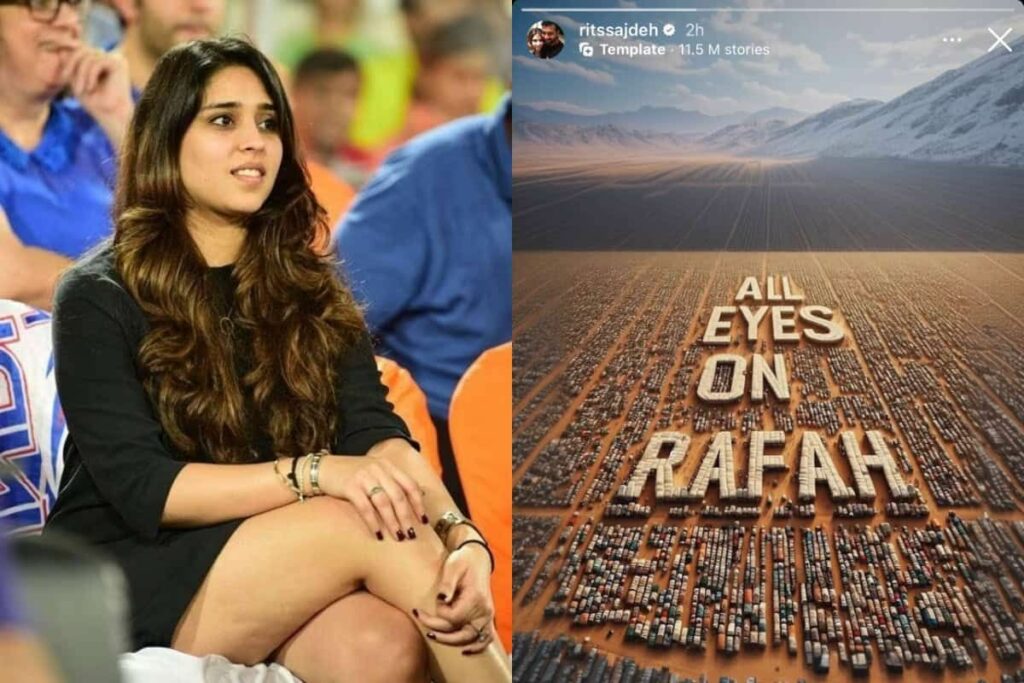 Ritika Sajdeh supported Palestine