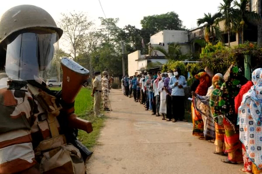 Violence during voting in Bengal