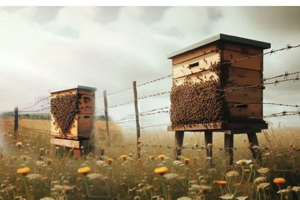 beehives along borders across the country