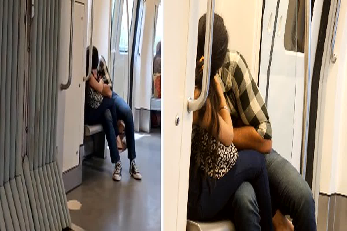 Delhi Metro Video Viral: दिल्ली मेट्रो में अश्लीलता का एक और वीडियो हुआ वायरल, सरेआम ऐसी हरकतें करता दिखा कपल…