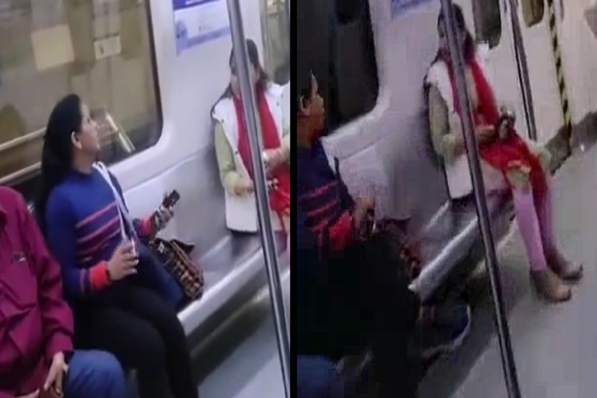 Delhi Metro Viral Video: दिल्ली मेट्रो का एक और वीडियो आया सामने, आपस में भिड़ी दो महिलाएं, जमकर वायरल हुआ वीडियो