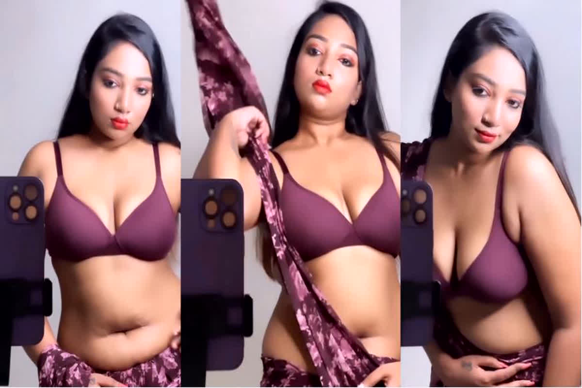 Desi Sexy Video: कैमरे के सामने ​देसी भाभी ने गिराया पल्लू, सेक्सी ब्लॉउज में बनाया ऐसा वीडियो, देखकर आप भी रह जाएंगे हैरान
