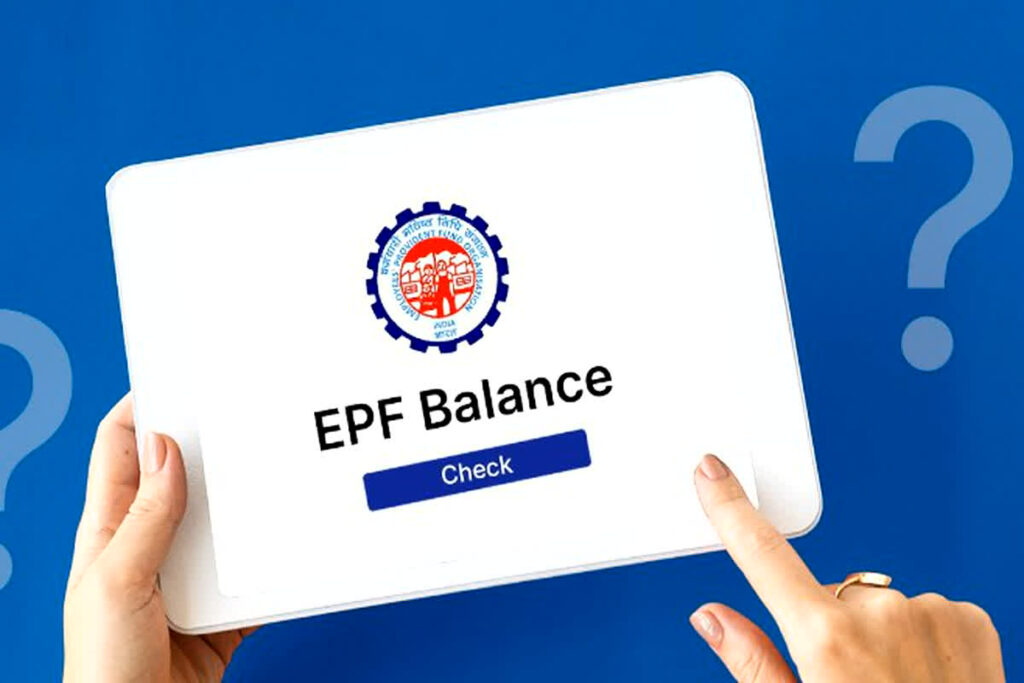 How to check PF account balance