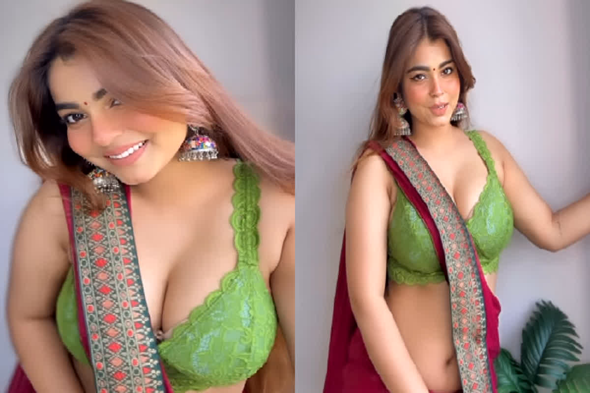 Hot Model Sexy Video: डीप नेक ब्लाउज में मॉडल ने फ्लॉन्ट सेक्सी फिगर, बोल्डनेस देख मदहोश हुए फैंस, वायरल हुआ वीडियो