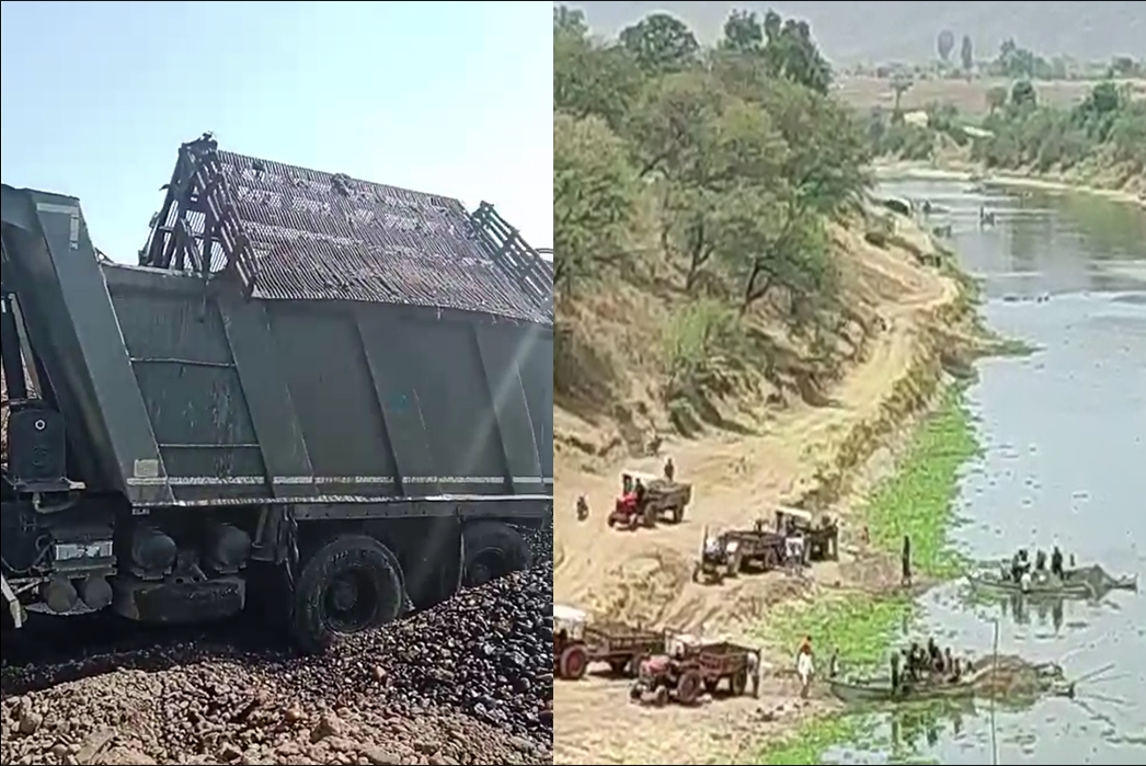 जोरशोर से चल रहा अवैध रेत खनन का कारोबार, हाईकोर्ट के आदेश के बाद भी प्रशासन मौन, पूर्व विधायक ने की पुलिस से शिकायत