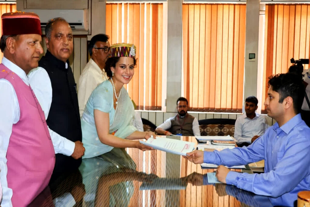 Kangana Ranaut filed nomination