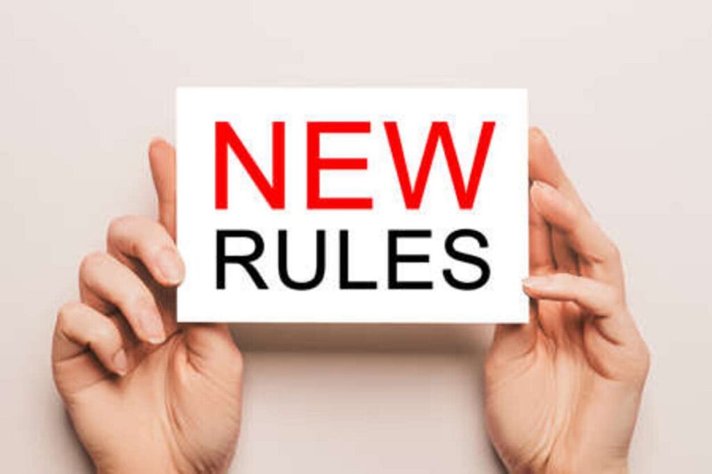 Rules Changing From June 1