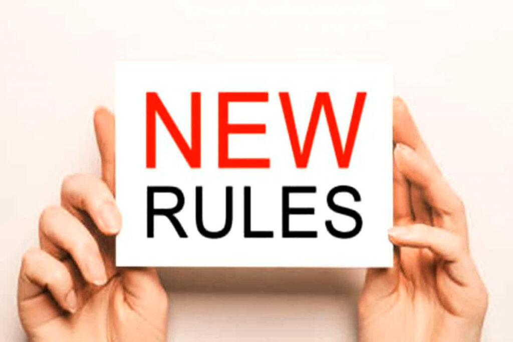 New rules come into effect from May