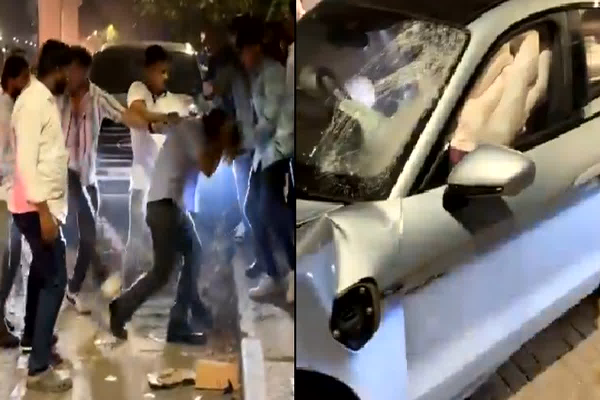 Road Accident: कार चला रहे बिल्डर के बेटे ने युवक-युवती को कुचला, लोगों का फूटा गुस्सा, बीच सड़क कर दी जमकर धुनाई