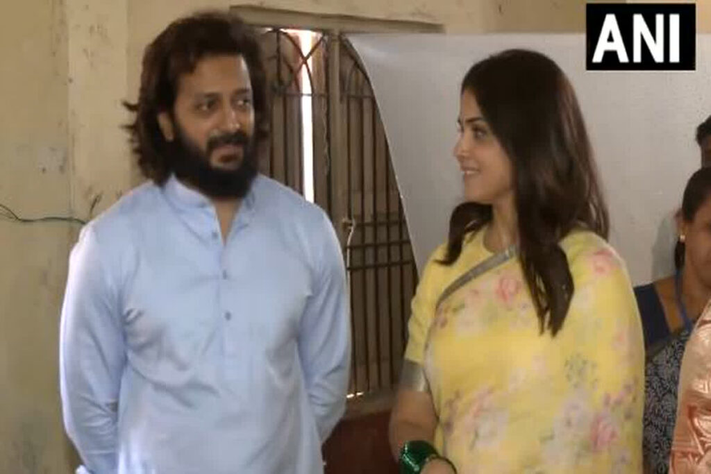 Actor Ritesh Deshmukh voted