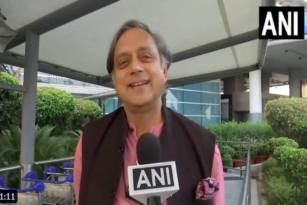 Congress leader Shashi Tharoor। Photo Credit: ANI