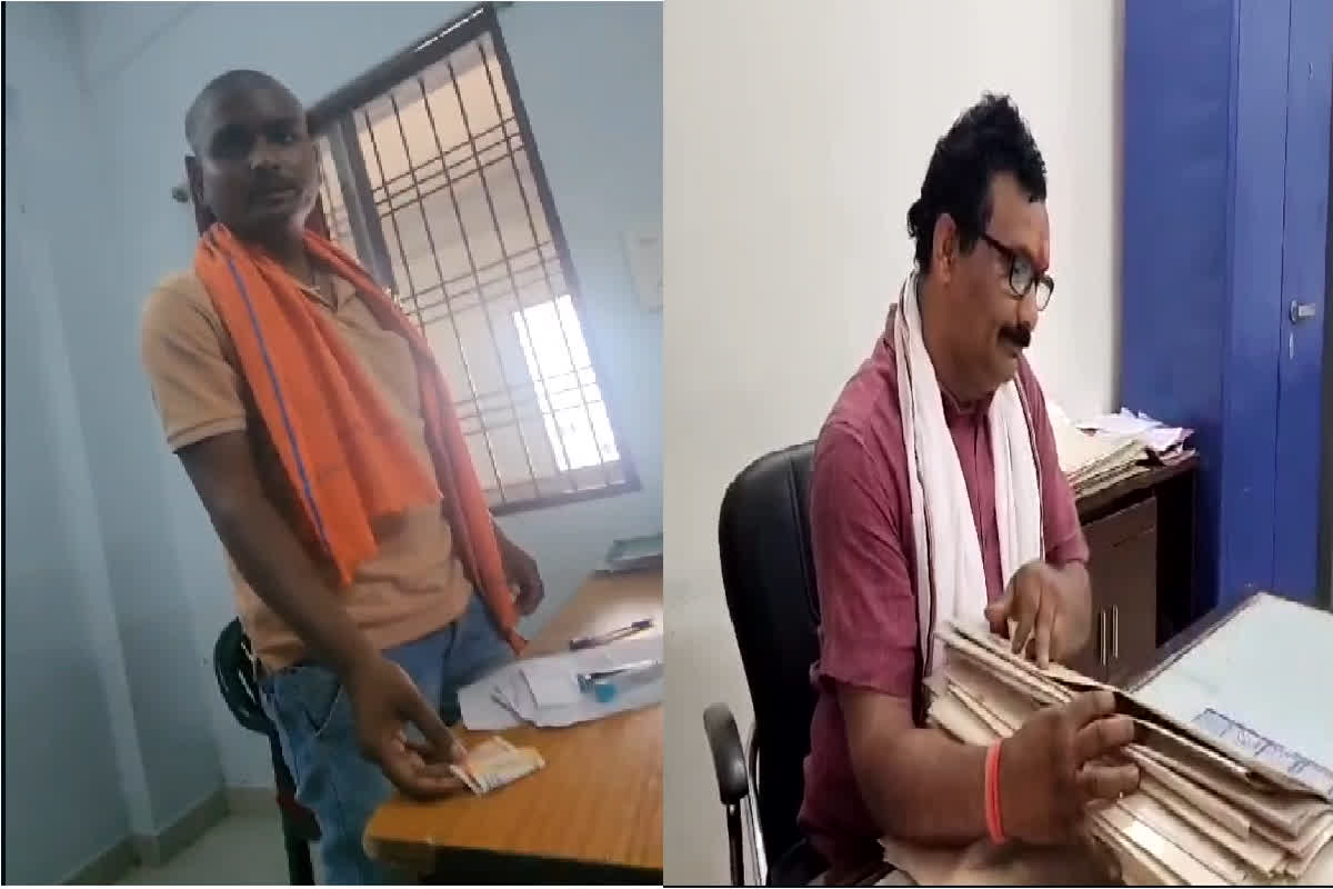 Surajpur News : संयुक्त कार्यालय बिल्डिंग के दो कर्मचारियों का रिश्वत लेते वीडियो वायरल, पैसे छुपाते नजर आए कर्मचारी