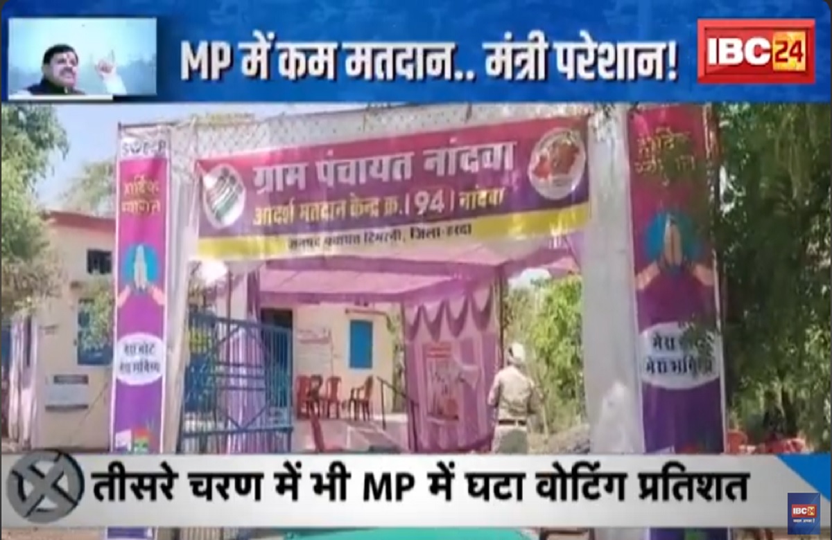 SarkarOnIBC24: MP में कम मतदान..मंत्री परेशान! तीसरे चरण में भी घटा मतदान प्रतिशत