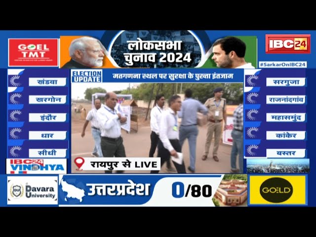 Loksabha Election Result 2024 Live: Raipur के मतगणना स्थल पर सुरक्षा के पुख्ता इंतजाम
