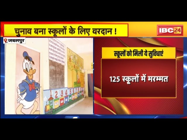 Jabalpur में चुनाव बना स्कूलों के लिए वरदान! पोलिंग बूथ बनाए गए 260 स्कूलों की बदली तस्वीर। देखिए..