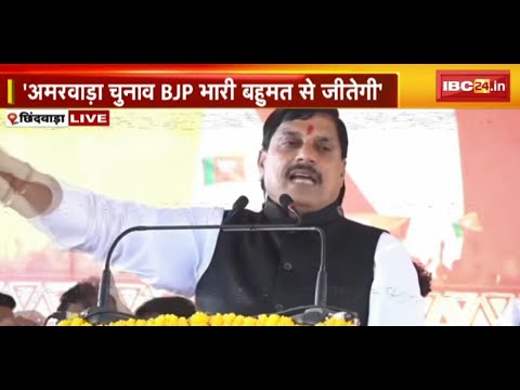 🔴LIVE | CM Dr. Mohan Yadav in Chhindwara : ‘अमरवाड़ा चुनाव BJP भारी बहुमत से जीतेगी’