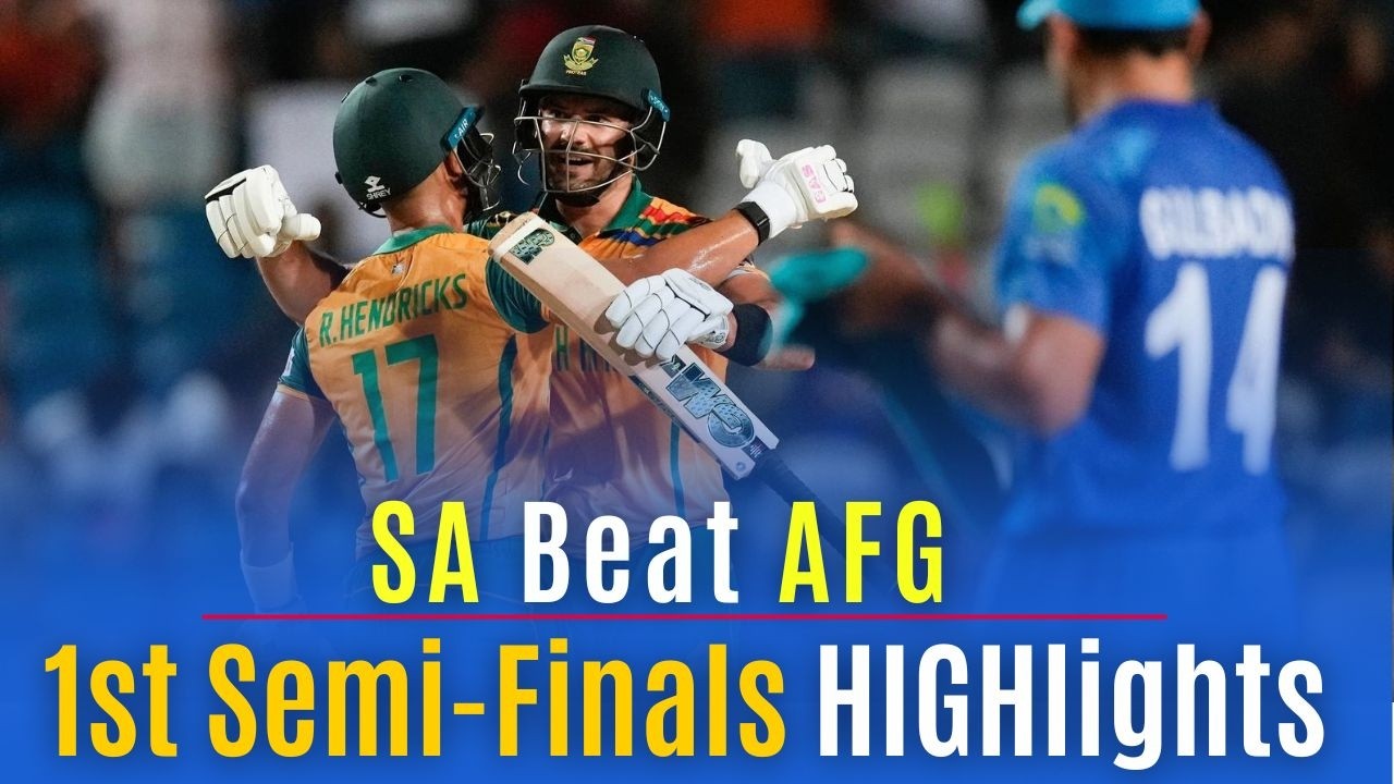 SA vs AFG Match Highlights | SA Beat AFG Highlights in Semi-Finals | T20 World Cuo 2024 Highlights