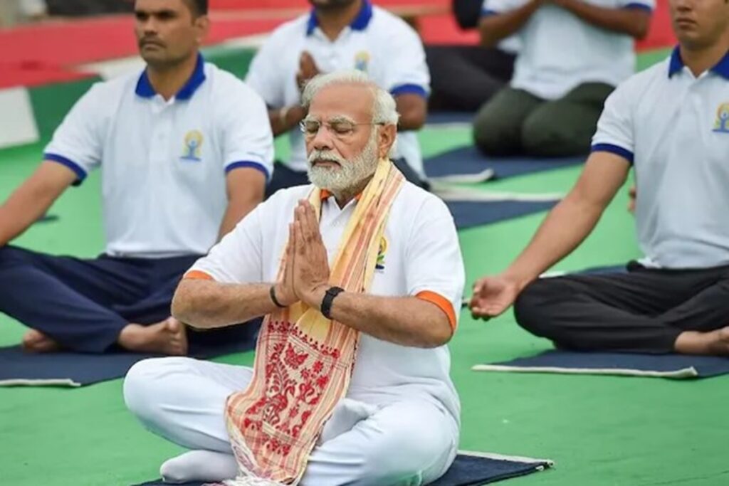 PM Modi on International Yoga Day 2024