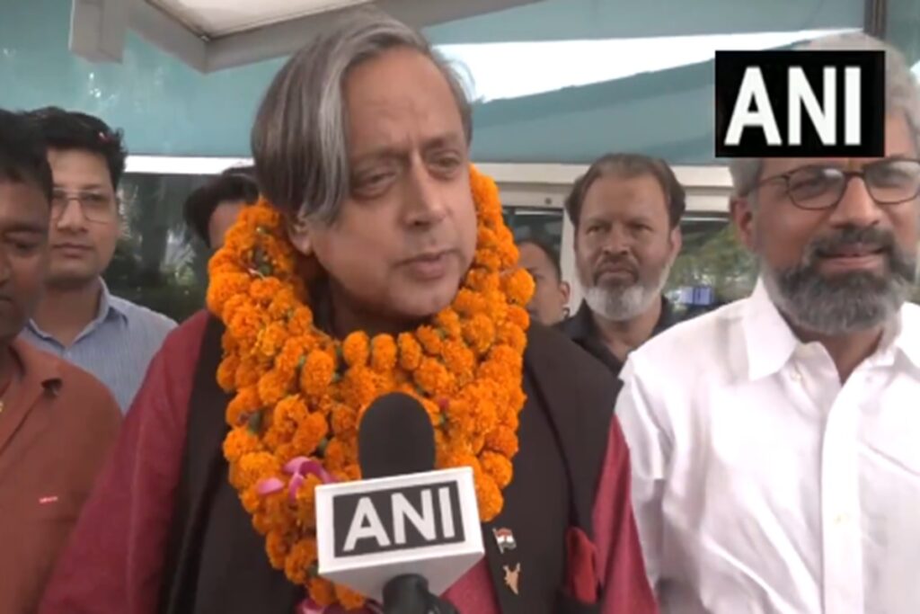 Congress candidate Shashi Tharoor