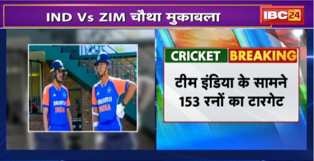 India vs Zimbabwe Live Score 4th T20I