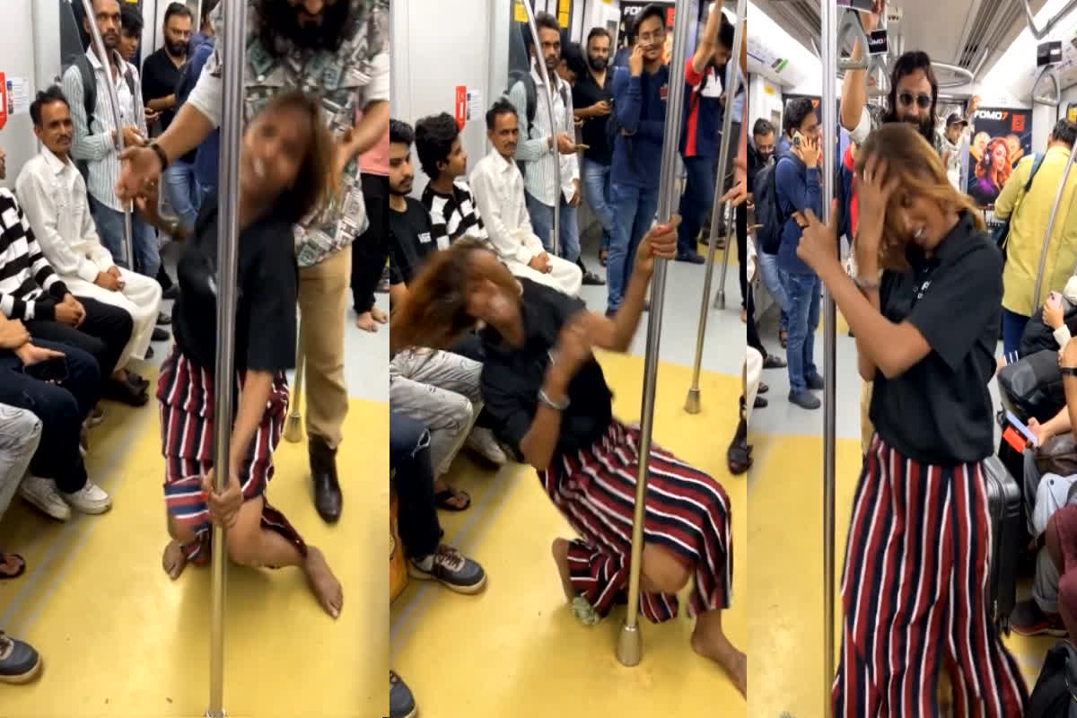 Delhi Metro Video Viral: इंटरनेट बंद करवाकर ही मानोगी क्या दीदी..? मेट्रों के अंदर ऐसी हरकत करने लगी लड़की, देखकर हैरान रह गए लोग