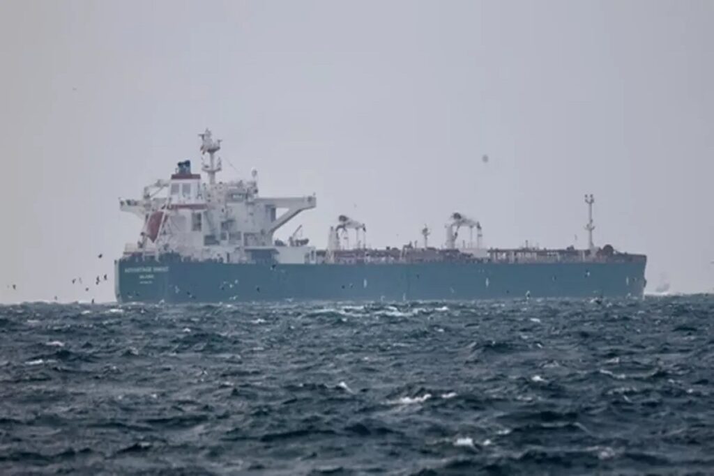 Oil Tanker Capsized in Sea