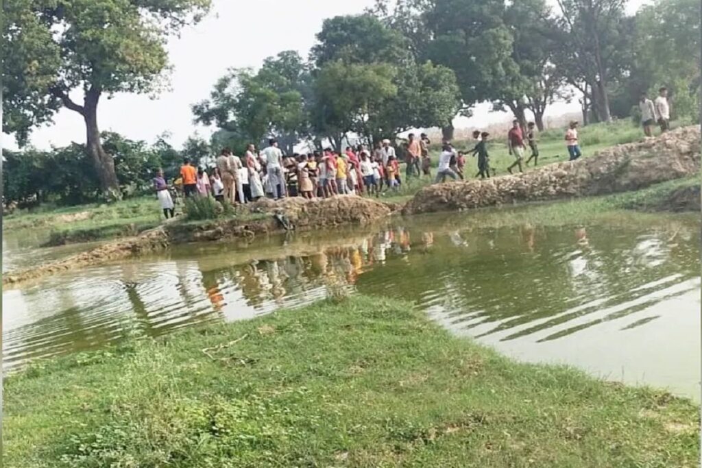 Four children died due to drowning in pond