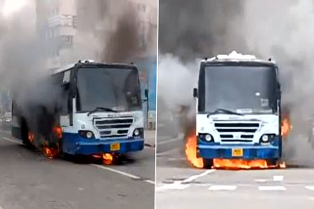 Bus Fire In Bengaluru