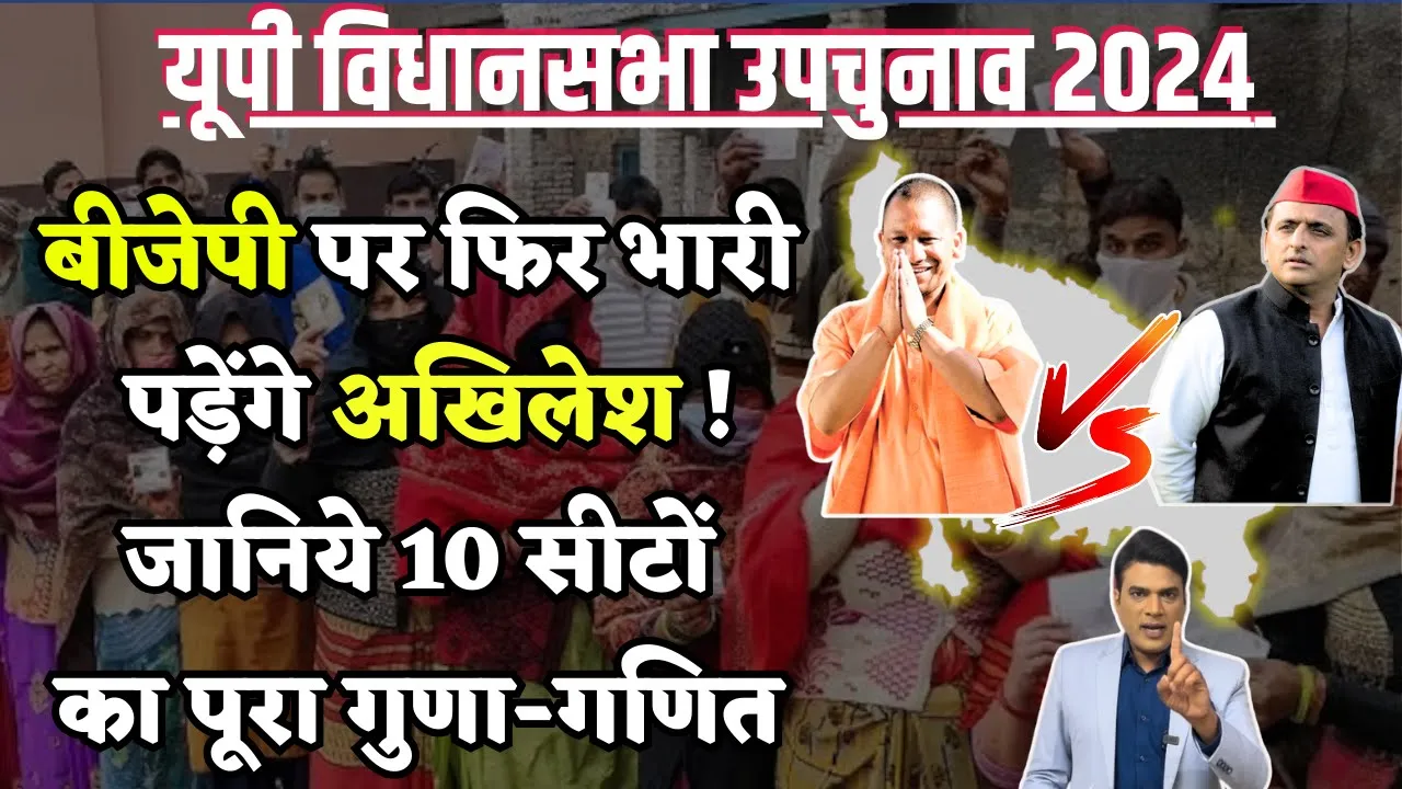UP BY-Election 2024 : BJP VS Akhilesh Yadav में किसका पलड़ा भारी,देखिये उपचुनाव पर पूरी रिपोर्ट