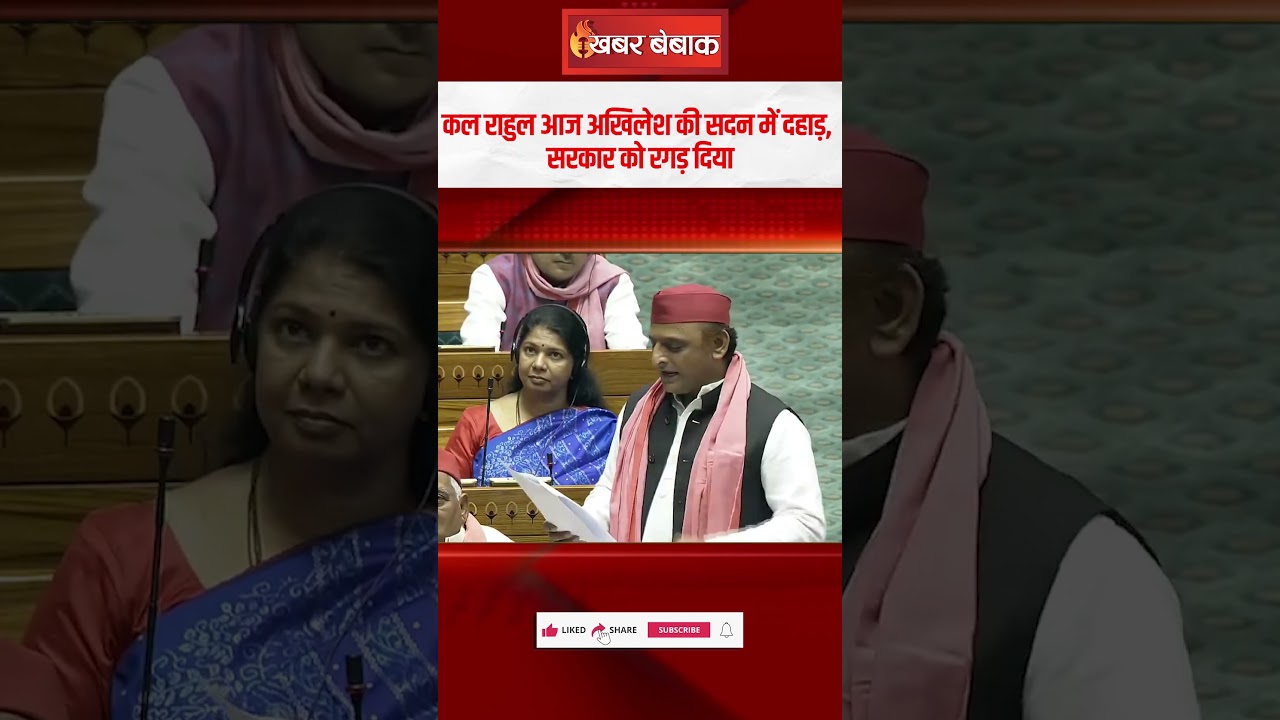 कल Rahul Gandhi आज Akhilesh Yadav की सदन में दहाड़, सरकार को रगड़ दिया #akhileshyadav #hindusamaj