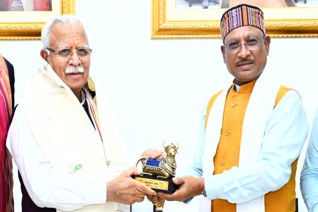 CM Sai Meet Manohar Lal Khattar