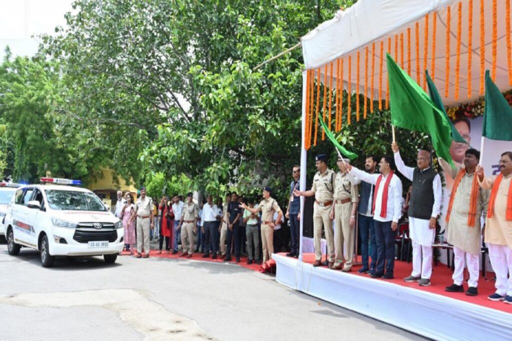 CM Sai flagged Interceptor vehicles: