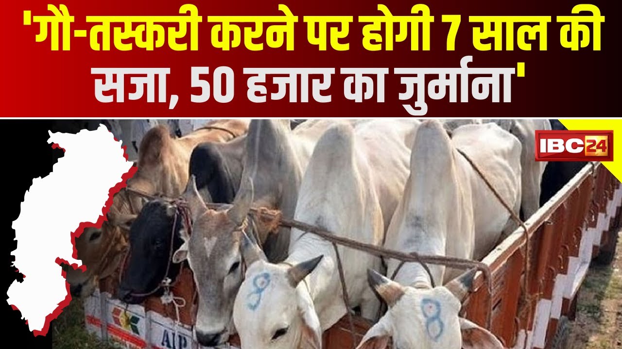 Chhattisgarh News : गौ तस्करी रोकने सरकार की बड़ी पहल | Police अधिकारियों के लिए कार्य निर्देश जारी