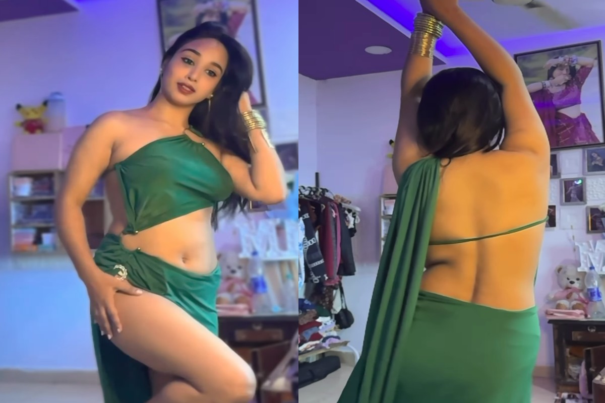 Online Indian Bhabhi Sexy Video : किसी हसीना से कम नहीं भाभीजी! ​ऐसे कपड़ों में बिखेर रही हुस्न का जलवा, वीडियो देखने के बाद आपको भी हो जाएगा प्यार