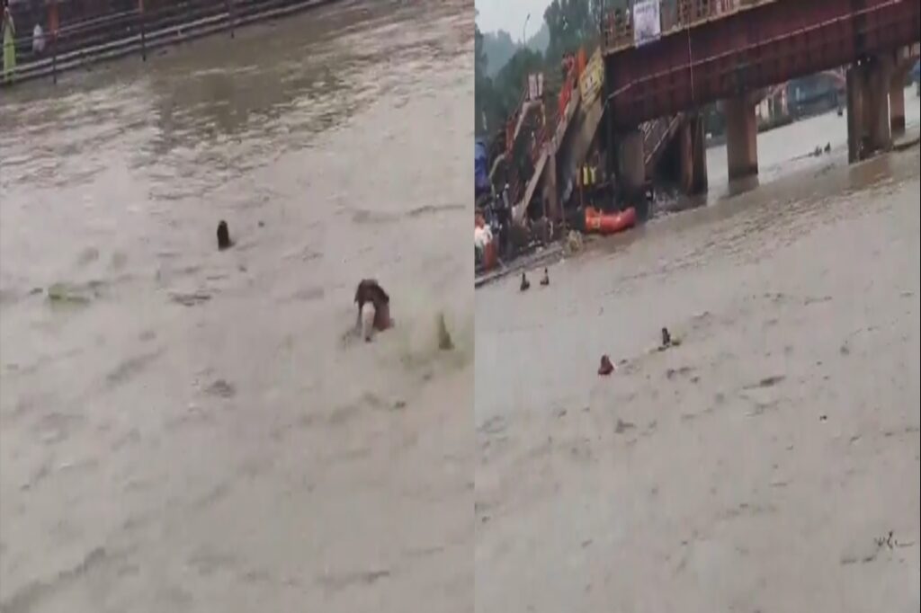 Kanwariyas were drowning in the strong current of Ganga