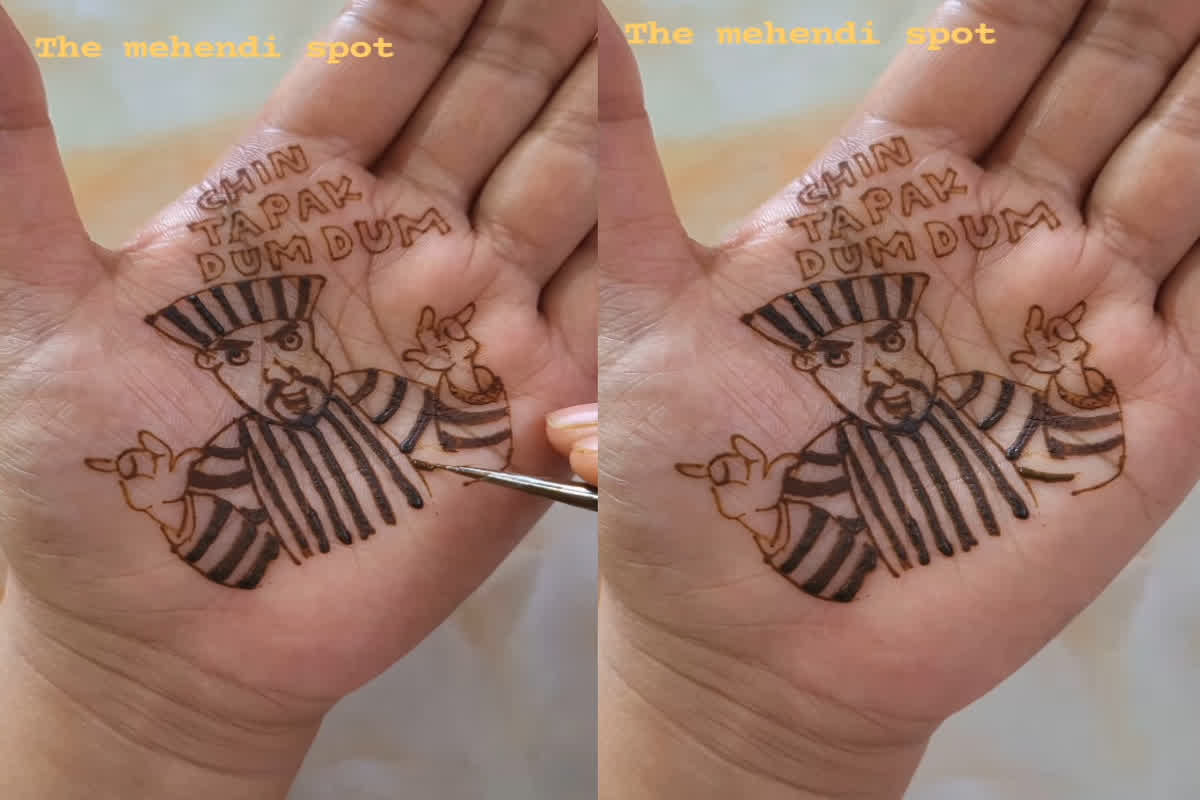 Chin Tapak Dam Dam Mehndi: आज तक नहीं देखा होगा मीम का ऐसा क्रेज, हाथों पर ‘चिन तपाक डम डम’ की मेहंदी लगवा रहे लोग
