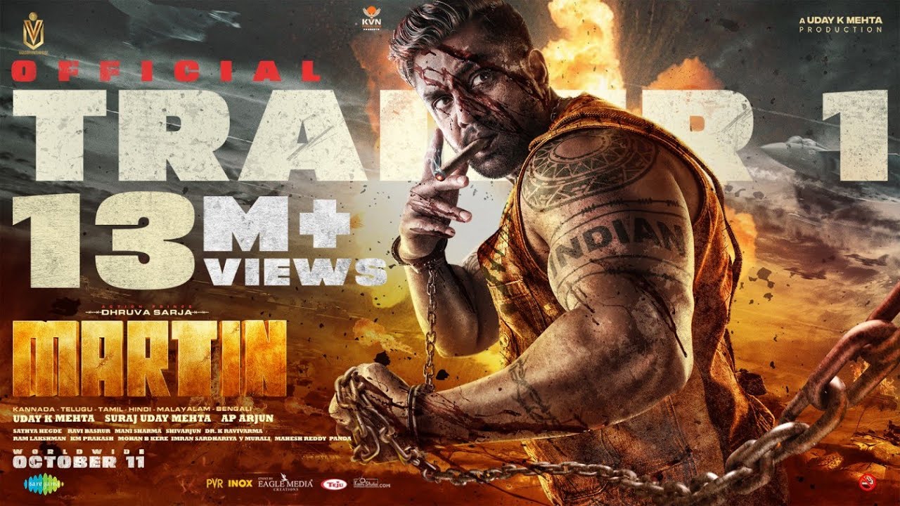 #Martin – New Movie Official Trailer | Dhruva Sarja | AP Arjun | Uday K Mehta