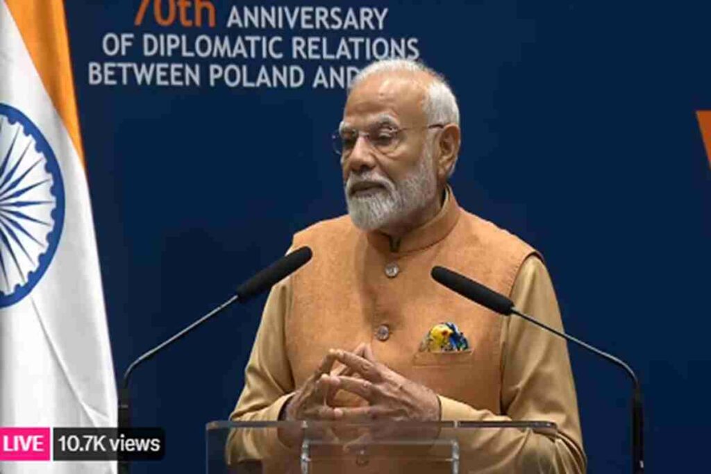 PM Modi Live From Polland