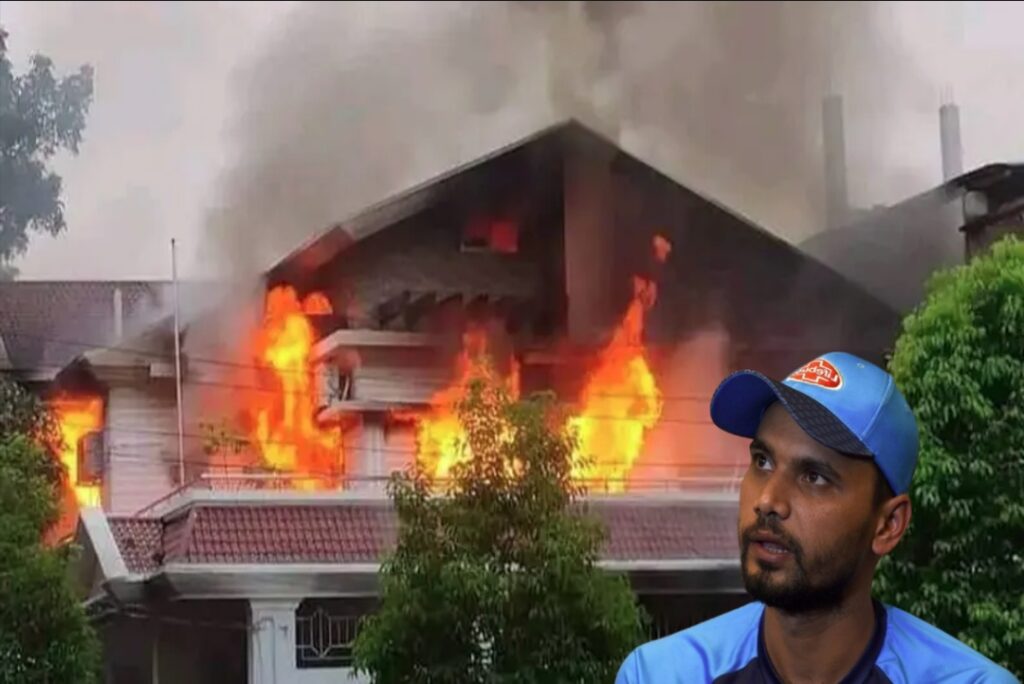 Former Bangladesh Cricket captain Mashrafe Murtaza's house set on fire