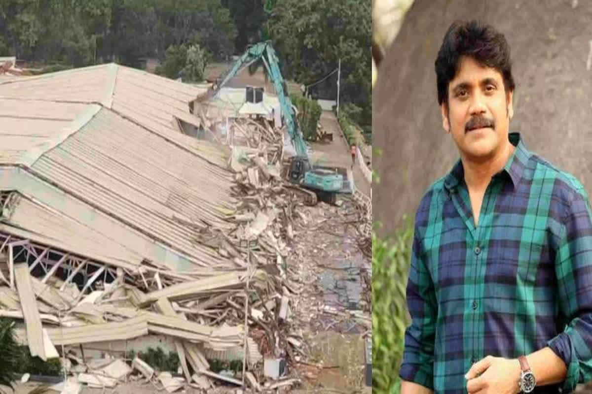 Nagarjuna’s convention Center Demolished : सुपरस्टार नागार्जुन के कन्वेंशन सेंटर पर चला बुलडोजर, अतिक्रमण कर अवैध निर्माण का लगा आरोप