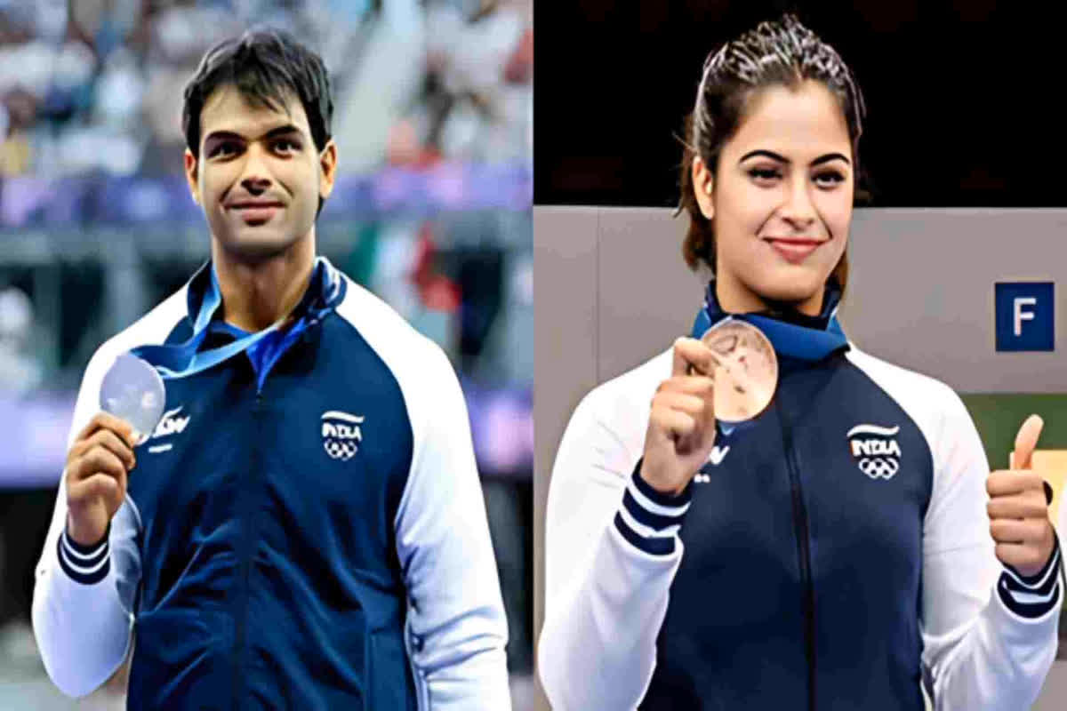 Neeraj Chopra & Manu Bhakar: साथ नजर आई मेडलिस्ट जोड़ी नीरज चोपड़ा और मनु भाकर.. लोगों ने कहा ‘रिश्ता पक्का’.. ‘X’ पर वीडियो पोस्ट होते ही यूजर्स ने किये मजेदार कमेंट्स..