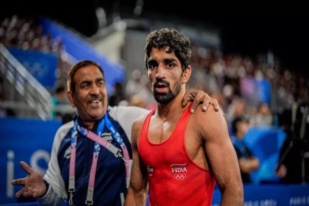 Aman Sehrawat won bronze medal in wrestling