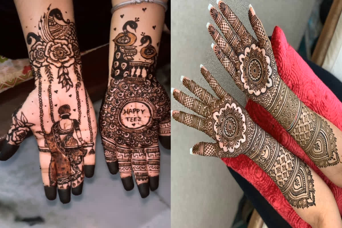 #Happy Teej Mehndi Design: हरतालिका तीज पर खूबसूरत मेहंदी डिजाइन से सजाएं अपनी हथेली, यहां मिलेंगे बेस्ट ऑप्शन