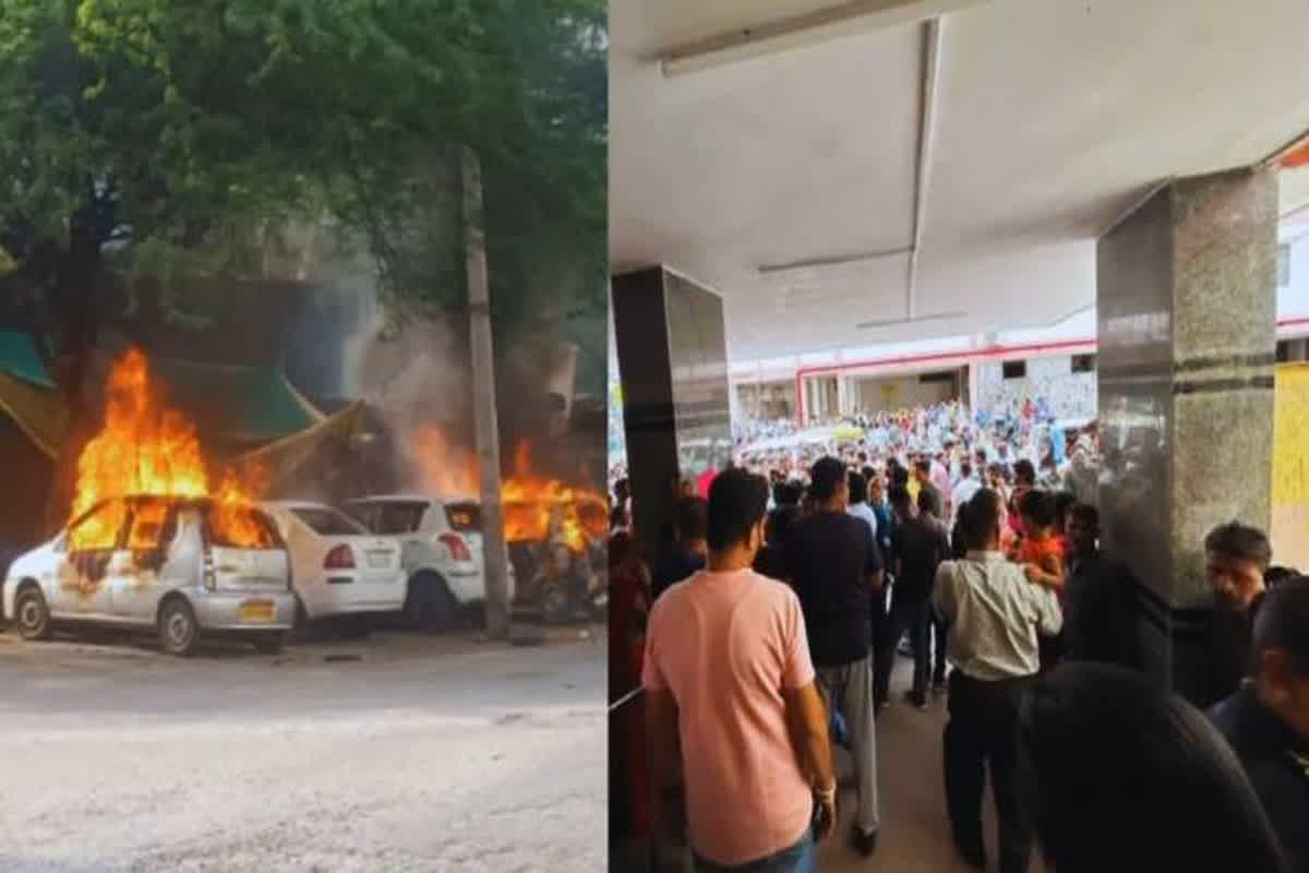 दो छात्रों के झगड़े के बाद तनाव, कई कारें जलाईं, दुकानों में की तोड़फोड़, धारा 144 लागू