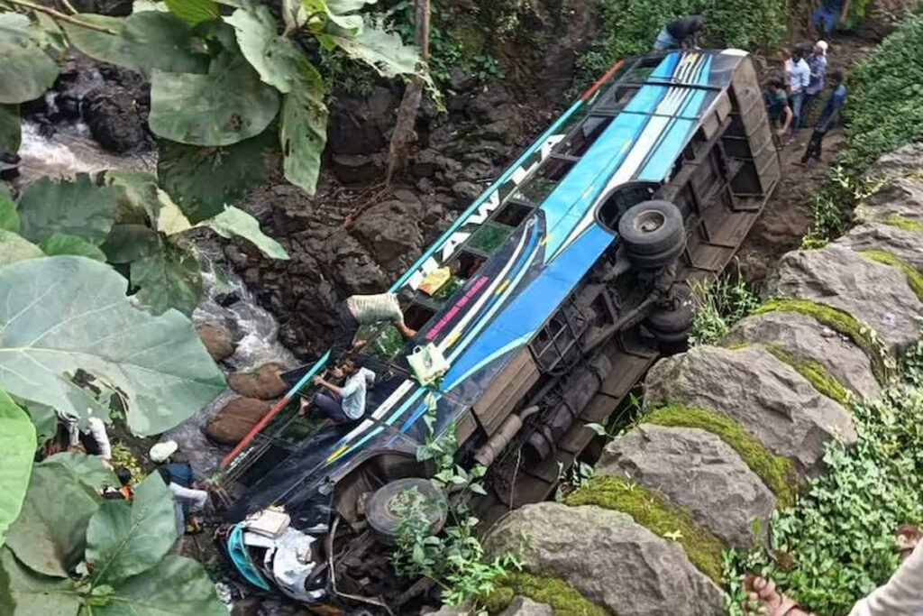 Bus Accident In Amravati